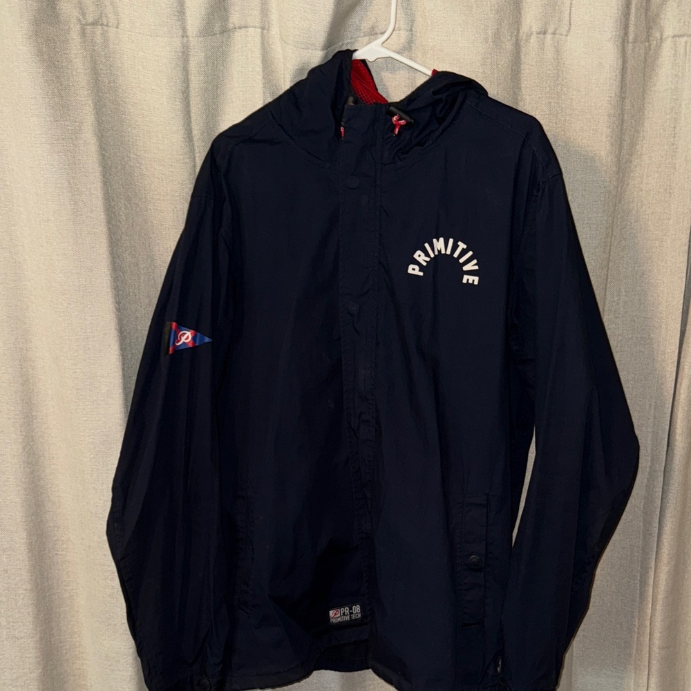 Primitive Men's Navy Windbreaker Jacket